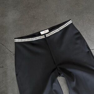 Y2K Vertigo Paris Black Trousers Silver Studded Waistline